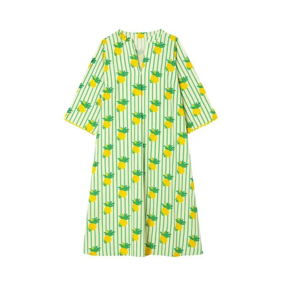 Pink City Prints - Thasos Kaftan - Pineapple