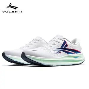 Volanti Flow Running Shoes | Men Women Multi Density Midsole Snug Fit Breathable Smooth Stride Energy Saving Shock Absorption Stable Support Outer Stability Inner Elastic Running Shoes for Daily Running Commute All Scene Casual Sports Sneakers