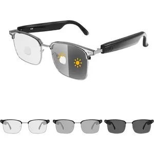 Audio  Glasses,Photochromic Sunglasses for Men and Women,Open Ear Sound Mic & Speakers