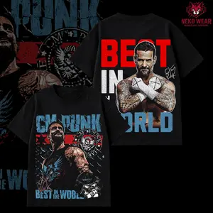 CM Punk Vintage Wrestling T Shirt Hoodie, Best in the World Shirt Oversized Streetwear Gift for Him Gift for Her