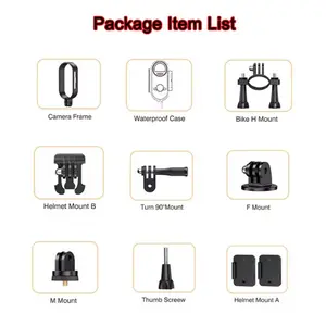 H88 Action Camera Supplementary Accessory Box Cycling Motorcycle Helmet Mount Waterproof Wind Noise Proof Diving Protective Case