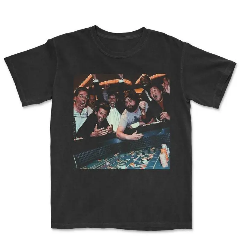 The Hangover Playing Poker Crewneck T-shirt Funny Movie Tee Gift For Boyfriend Menswear Top Streetwear Tshirt Tropical Black Shortsleeve Thanksgiving Graphic Red Pepper Retro Horror Colorful Floral Pattern Cotton Ghost Pumpkin Men's Crew Neck Tee