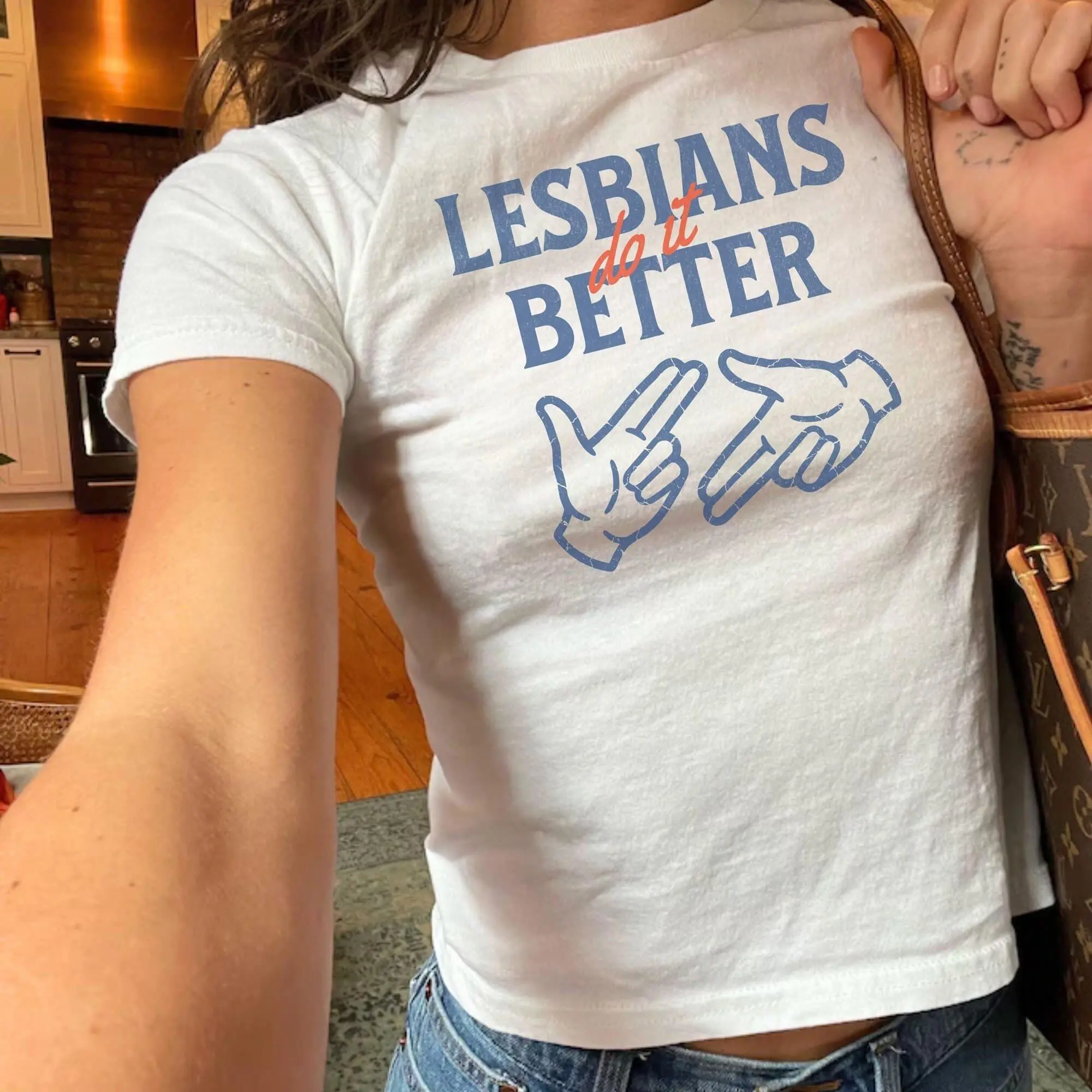 Lesbians Do It Better Baby Tee, Trendy LGBT WLW