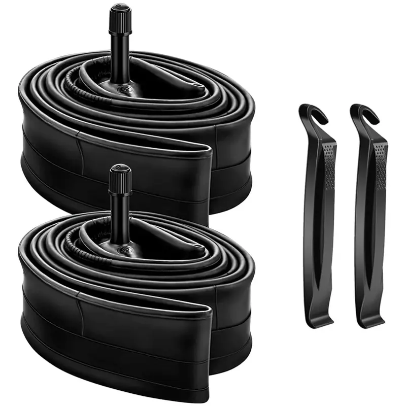 2 Pack 26 Inch Bike Inner Tubes 26 x 1.75/1.95/2.10/2.125 Mountain Bicycle Replacement Buyle Inner Tube with AV32mm Schrader Valve for 26'' Mountain Cruiser and City Bikes Bike Parts Bicycle Accessories