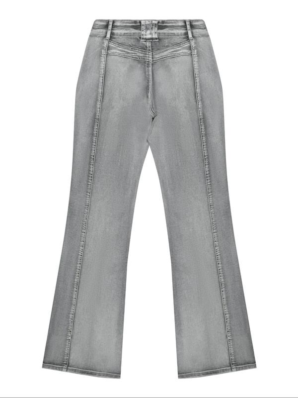 NVFelix Women's Stretch Low Rise Double Button Elastic Skinny Vintage Flare Jeans