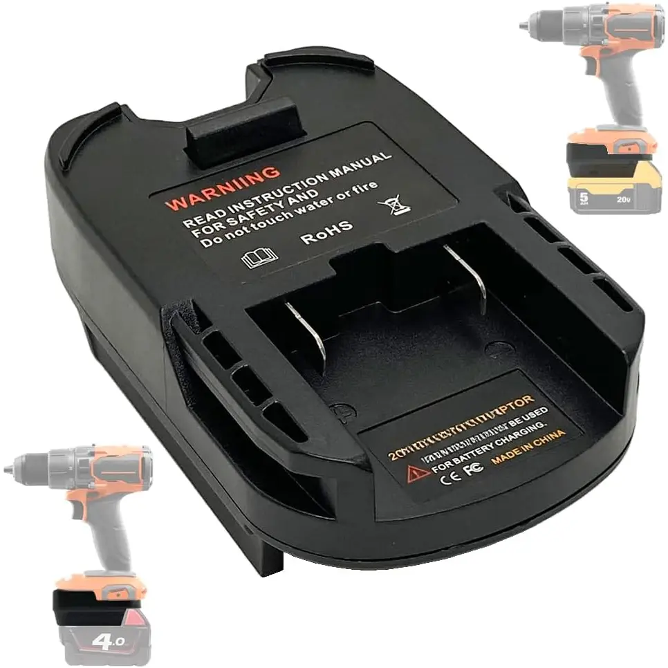 Adapter for Milwaukee/ to Ridgid 18V Cordless Tools, Convert  20V MAX XR and Milwaukee M18 18V  to Ridgid 18 Volt Hyper Lithium-Ion