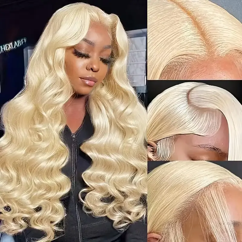 Urody 613 Lace Front Wig Human Hair  Blonde Wig Pre Plucked Hairline 613 Body Wave 13x6 HD Transparent Lace Front Wigs