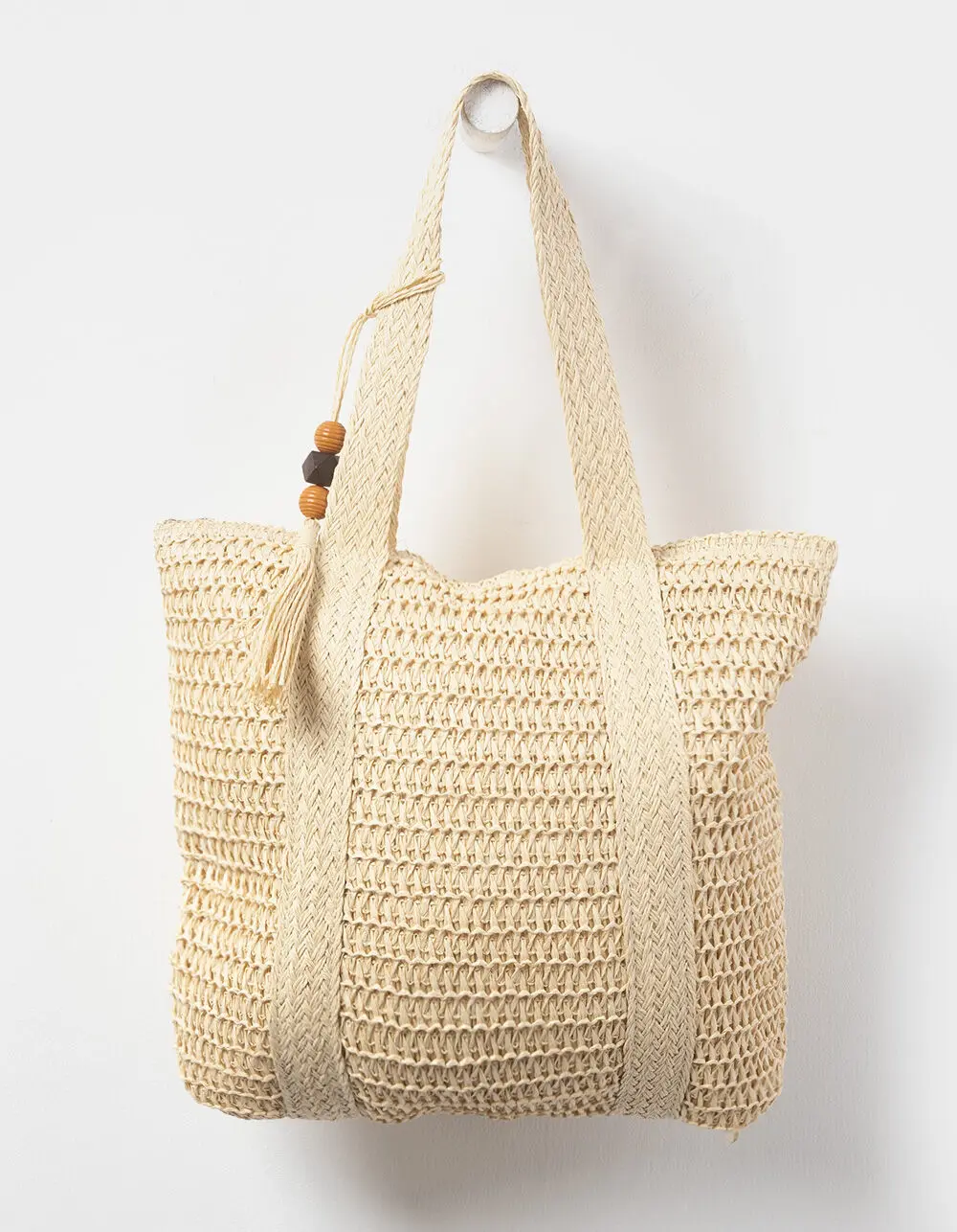 Straw Tote Bag, Natural