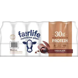 Fairlife Nutrition Plan Chocolate Protein Drink, 18-Pack - Ideal for Breakfast or Post-Workout Fuel, High Protein and Rich Flavor - Beverage, Energy
