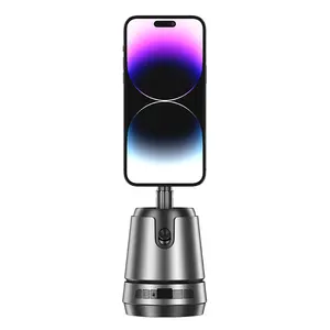 2025 New Upgrade 4-in-1 Auto Face Tracking Magsafe Tripod and Wireless Charger, Phone Stand, Selfie 360° Rotating, Built-in 2000mAh Rechargeable Battery, with Gesture Control Functon