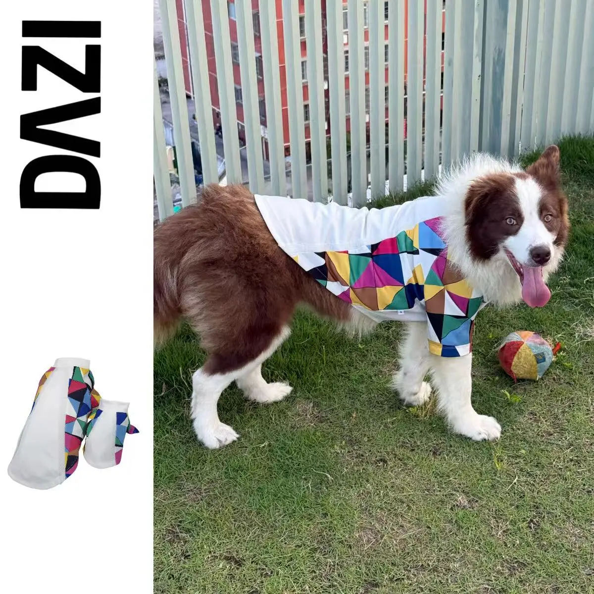 DAZI Kaleidoscope Summer Sport ''Shirts'' - Cozy All-Season Dog Homewear, Cool Breathable Fabric New Style - Pet Clothes for Indoor & Outdoor Wear