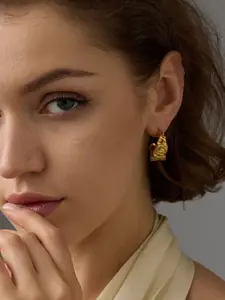 Elegant C-Shaped Earrings, Waterproof Design, Perfect Gift Choice, Ideal for Daily Wear & Special Occasions, High-Quality Jewelry