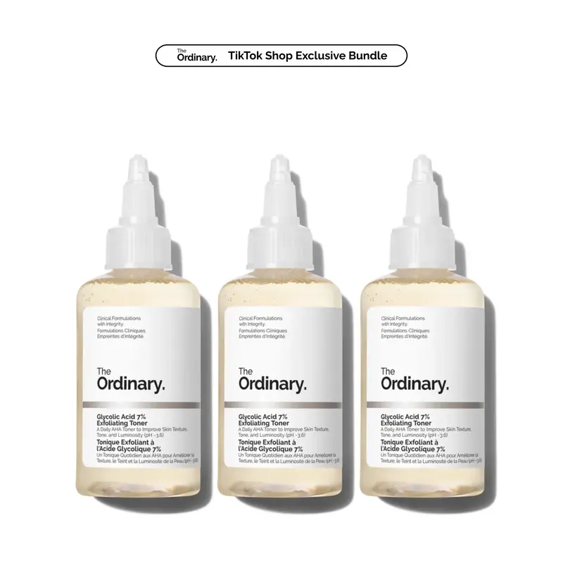 The Glycolic Acid 240ml Toner Trio