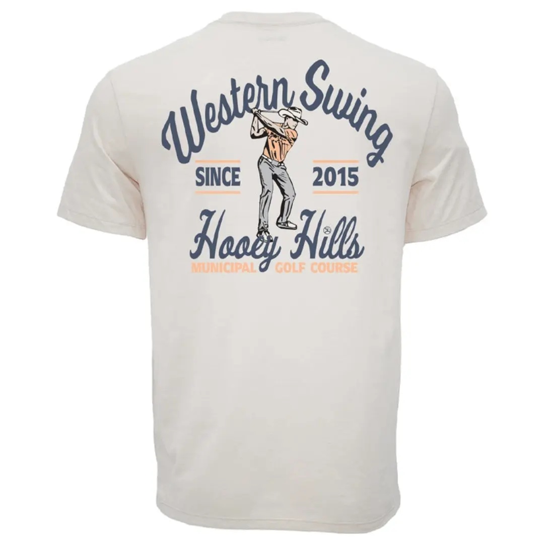 Hooey Men's 'Cowboy Swing' Cream Logo Graphic T-Shirt GT2604CR