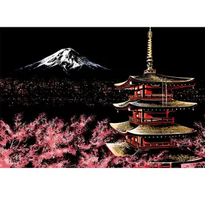 Cityscape Scratch Art