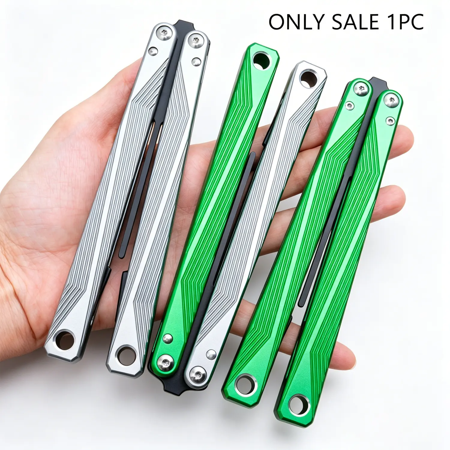 Lightweight Practice Tool, Aluminum Butterfly Trainer Blade for Safety Training and Hiking / Light Outdoor Use - Model Lg08