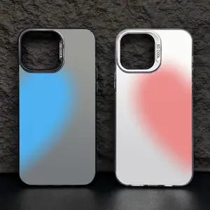 Red And Blue Heart Phone Cases for iPhone 17 Pro Max Phone Case 17 Air 16 E 15 Plus 14 13 12 11 X XS XR 7 8 Plus Samsung Galaxy S21 22 23 24 25 ULTRA FE Plus Protective Case - Shockproof Cover, Couple Gift, BFF Gifts