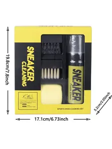 Shoe Cleaner Kit for Sneaker, Cleaning Kit, Sneaker 5.3oz with 2 Brush & Microfiber Towel Included, Shoe, Suede,Boot, Canvas, PU, Fabric, Etc,