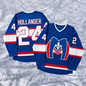 Blue Rozanov - Hollander - Hunter Hockey Update Materials Jersey, Heated Hookey Jersey, Ilya Rozanov Shane Hollander, Hockey Team Outfit