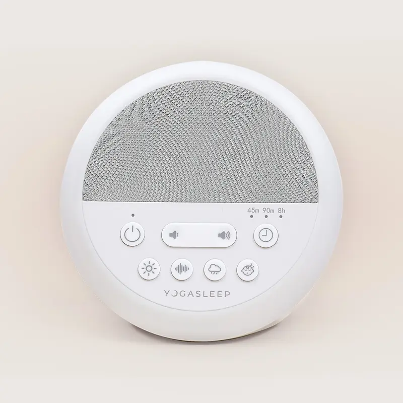 Yogasleep Nod Electronic Sleep Speaker - USB-Powered, Kid-Friendly Design, Built-In Timer, 45m Noise Reduction, White Noise, Fan & Nature Sounds, Button-Controlled, Cord-Included for Baby Home Use