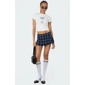 Edikted Women's Ara Plaid Pleated Skort - Multicolor