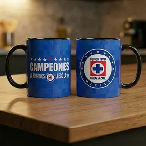 Campeones Cruz Azul Mug, Campeones Cruz Azul Coat of Arms Mug, Viva Campeones Cruz Azul Mug, Gift Mug, Gift Father day