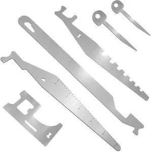 6Pcs Firefighting Tools, Multipurpose Leverage Tools, Spring Steel Multitools Pry Tool Set