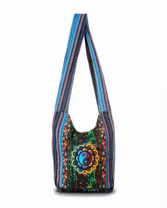 Kathmandu Collection Yin Yang Print Hobo Bag