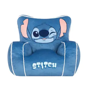 Stitch Kids' Compressed Foam Plush Chair Blue Stitch Kids' Compressed Foam Plush Chair Blue