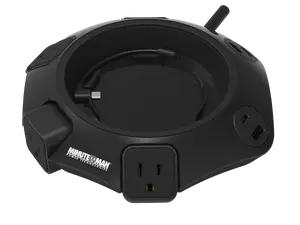 Minuteman MMS-POD4U4 Outlets Surge Suppressor/Protector - Right Angle - 4 x AC Power, 1 x USB Type C, 3 x USB Type A - 1080 J - 120 V AC Input - Telephone, Fax/Modem - 6 ft - Desk Mount