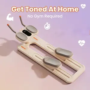 Foldable Ab Slider Trainer & Glute Workout Machine – Low Impact Core Sliders Home Ab & Glute Workout Equipment for 2026 Fitness Goals, Portable Core Strength Trainer