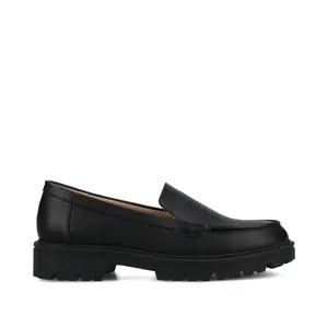 ERIKA SLIP ON LOAFER - Black PU