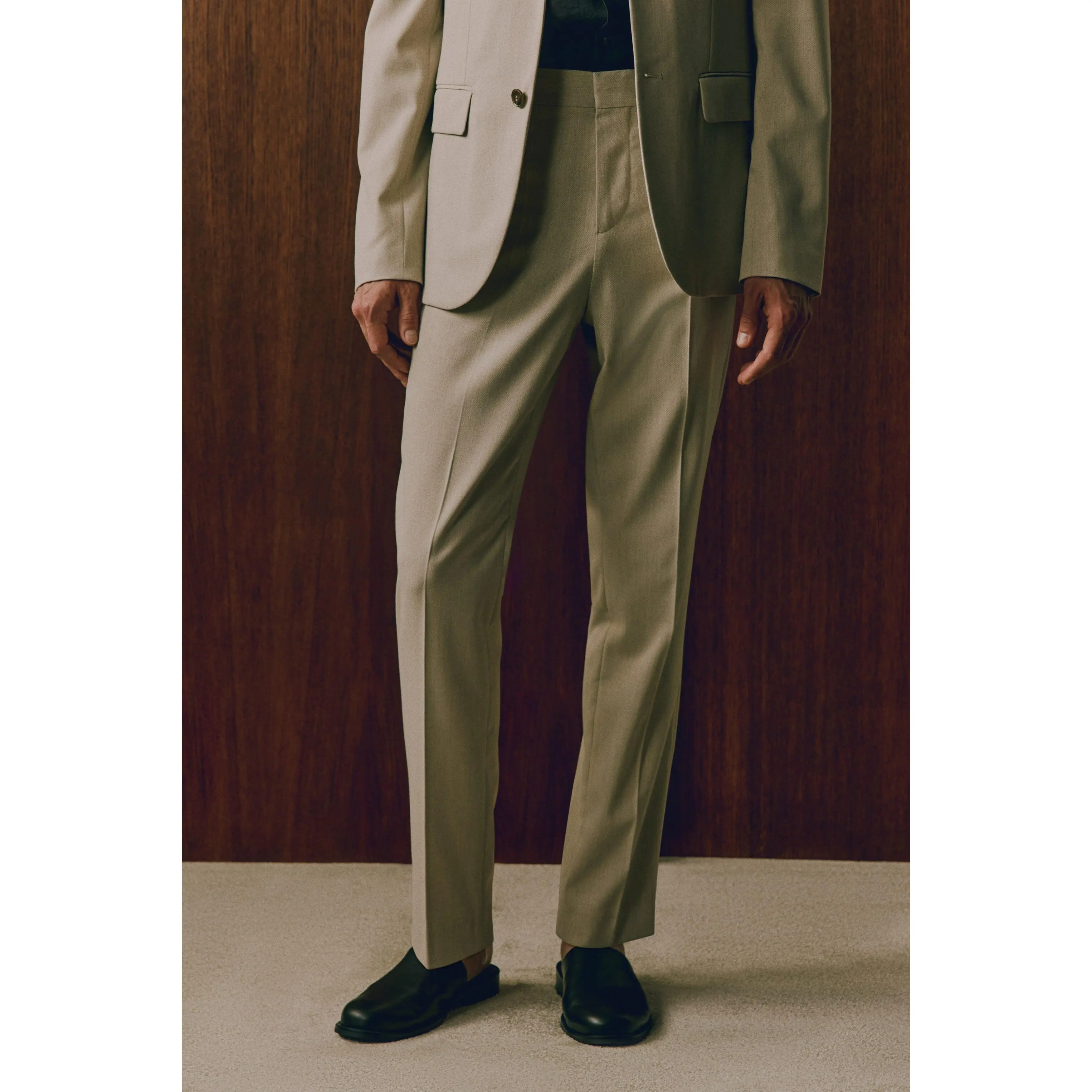green emerald velvet dress Stain Shield Flat Front Stretch Dress Pant