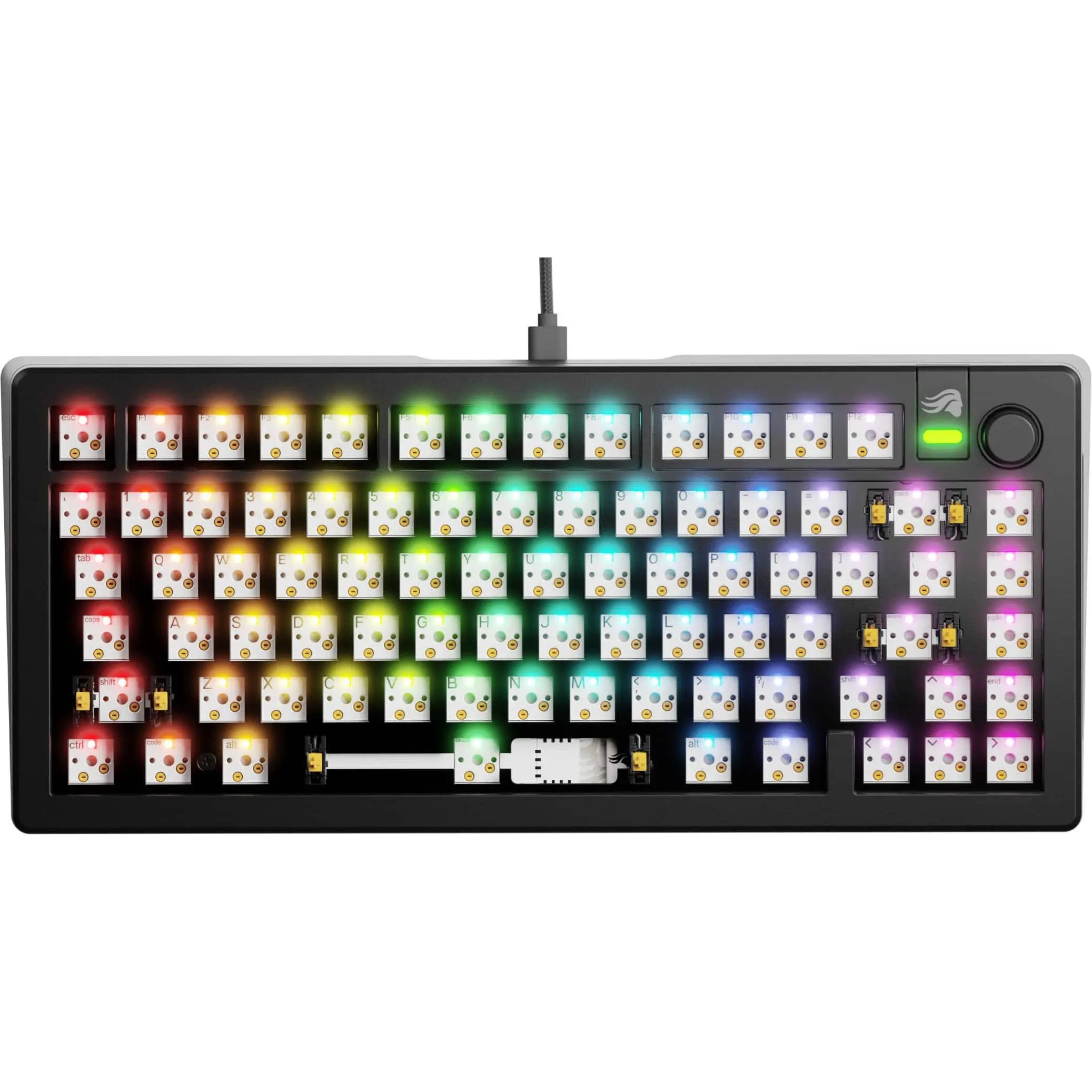 GMMK 3 PRO 75% Barebones Wired Mechanical Linear Switch Gaming Keyboard with Hot-swappable Switches