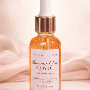 Shimmer Glow Body Oil  Lightweight Non-Greasy Golden Body Glow | Hydrating Summer Skin Oil