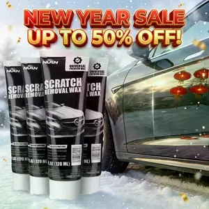 NUAN Car Scratch Repair Paste – Restores Paint From Scratches/Oxidation/Stains, Safe For All Finishes, White & Black Variants, Includes Sponge + Towel. Car Maintenance Essential.