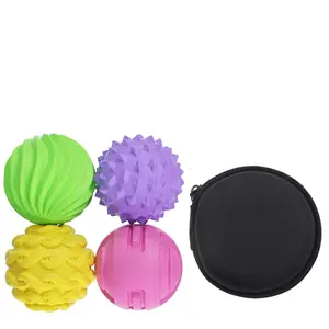 Silicone Magnetic Balls, Fidget Toys, 4-Pack Stress Relief Toys for Adults, Teens, Stress Relief Sensory Toys for Anxiety & ADHD, Quiet Office Desk Toys, Quiet Office Desk Toys with Silicone Magnetic BallsTextures, Magnet Fidget Fun Gift