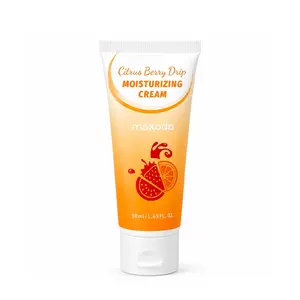 maxodo Citrus Berry Drip Moisturizing Cream – Lightweight Daily Moisturizer for Dry & Dull-Looking Skin | Non-Greasy Hydration | 50ml