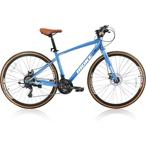 Kids Bike for Boys and Girls, 24-Speed 24/26 Inch with 700C Wheel, Adjustable Height Youth Bike with Dual Disc Brakes and Trigger Shifting, Kids Bicycle with Internal Wiring Frame, Multiple Colors