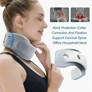 Uniex Ice Silk Neck Support Brace - Ergonomic Cervical Collar for Tech Neck Relief, Cooling & Breathable Posture Corrector for Office, Gaming, Travel,Father'sDayGift