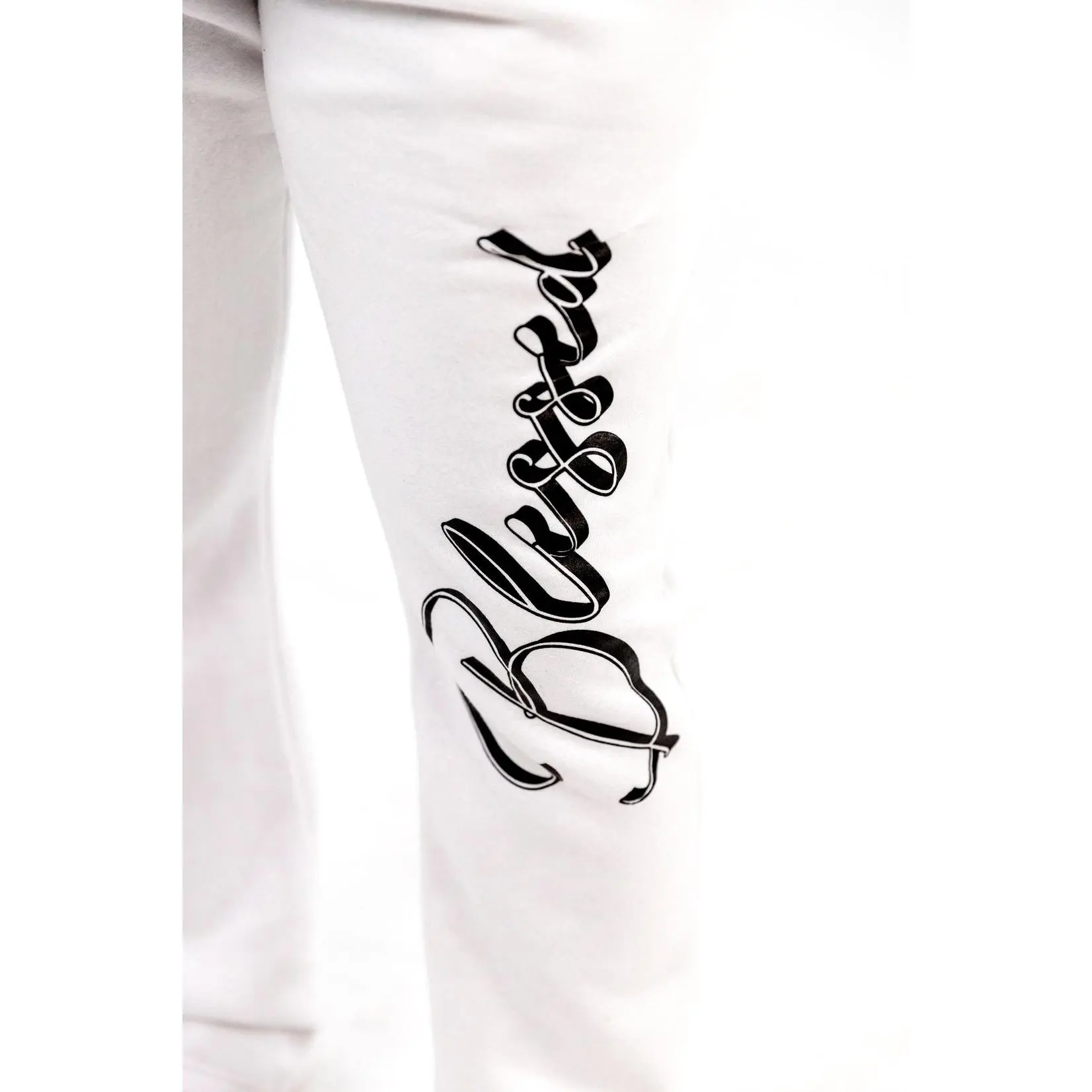 FLARED COURAGE SWEATPANTS WHITE
