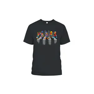 Muppets Animal Abbey Road Dr Teeth and The Electric Mayhem Classic T-Shirt, DTG Digital Print SIZES S M L XL 2XL 3XL 4XL 5XL, 100% Cotton