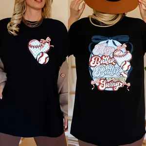 Coquette Baseball Hey Batter Batter Swing Shirt Checkered Baseball Shirt Game Day Retro Baseball Shirt Baseball Mom Png Baseball Shirt