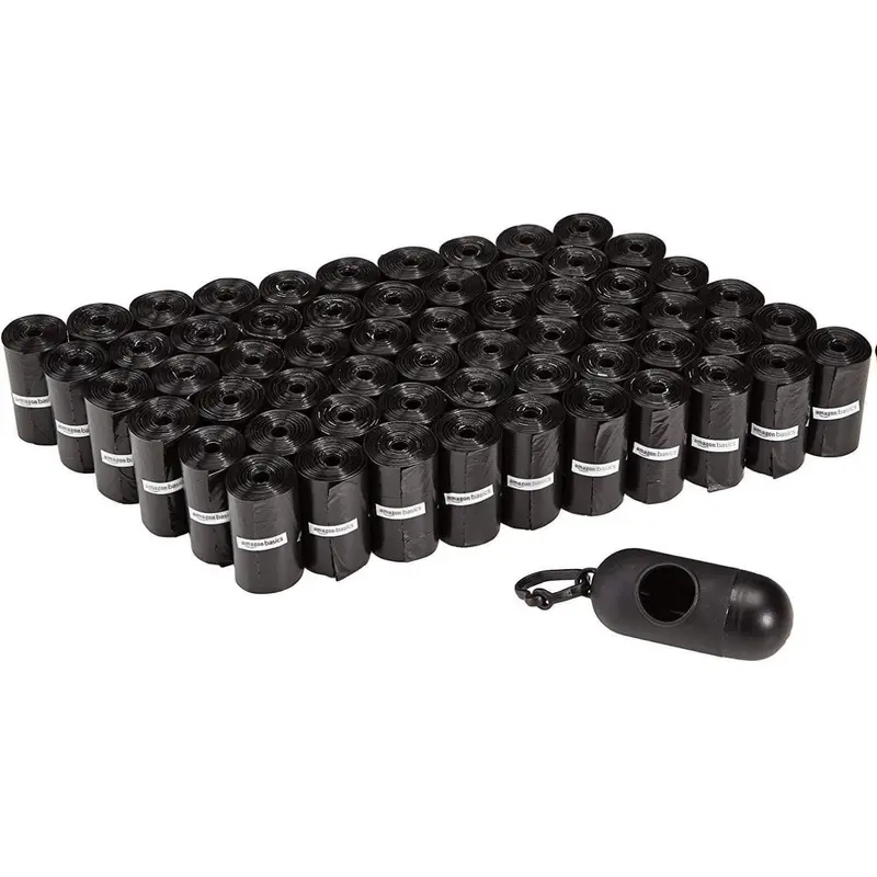 Amazon Basics Dog Poop Bags with Dispenser 900 Count Enhanced Leakproof Unscented Includes Leash Clip Multi Pack