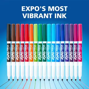 12-Pack Fine Tip Dry Erase Markers – Low Odor, Vibrant Colors for Smooth & Precise Writing!
