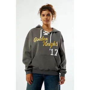 WILD COLLECTIVE Women's x NHL Las Vegas Golden Knights Lace-Up Hoodie