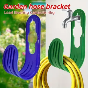 3pcs/5pcs Household wall mounted garden retractable water pipe storage rack Outdoor faucet hanging hook Garden organizing hose storage rack U Shaped Hook Wall Hanger Hook Organiser