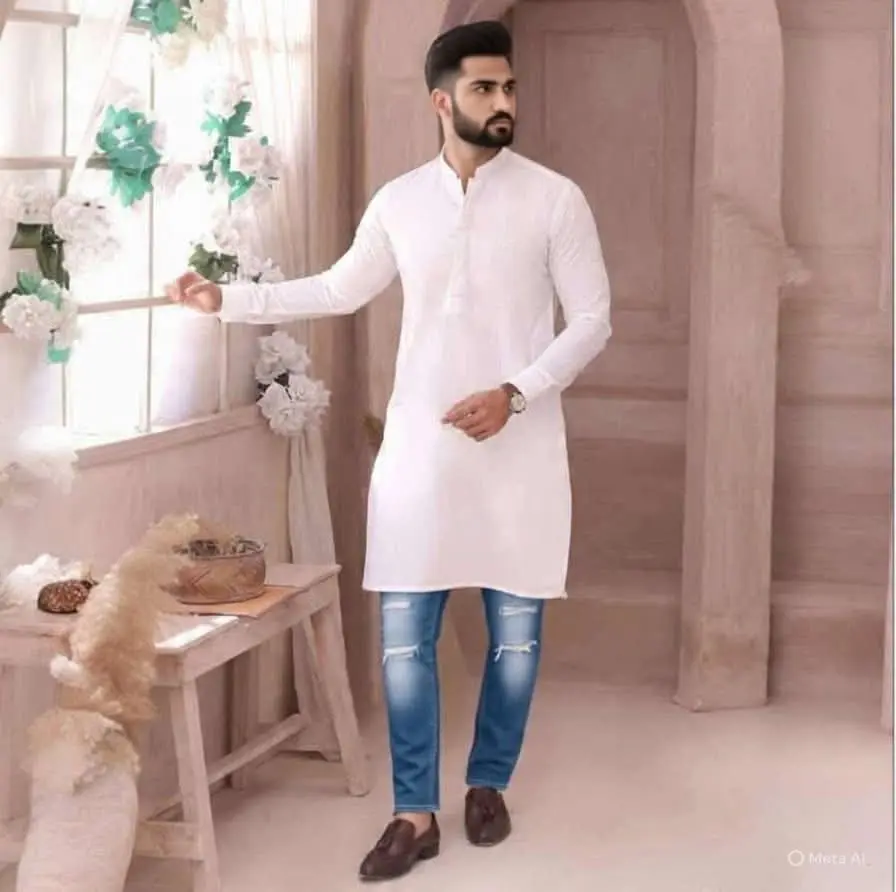 Men’s plain kurta top only