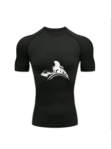 Warriors Attack Pattern Design 2026 Men's Sports T-Shirt Training Fitness Compression Top Anti-chafing Quick Dry Short Sleeve Tee