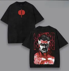 Omni Man Invincible War Comic Washed Tee, Hoodie TV Show Comics Washed T-shirt Sweatshirt Heavyweight Cotton, Tank Top Unisex Shirt Menswear Top Oversized